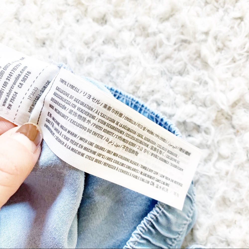 Abercrombie & Fitch Chambray Drawstring Shorts - image 5